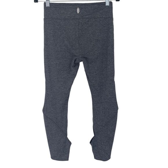Free People Movement Grey Halo Cutouts Stretch Yoga Workout Leggings Medium - Picture 5 of 7